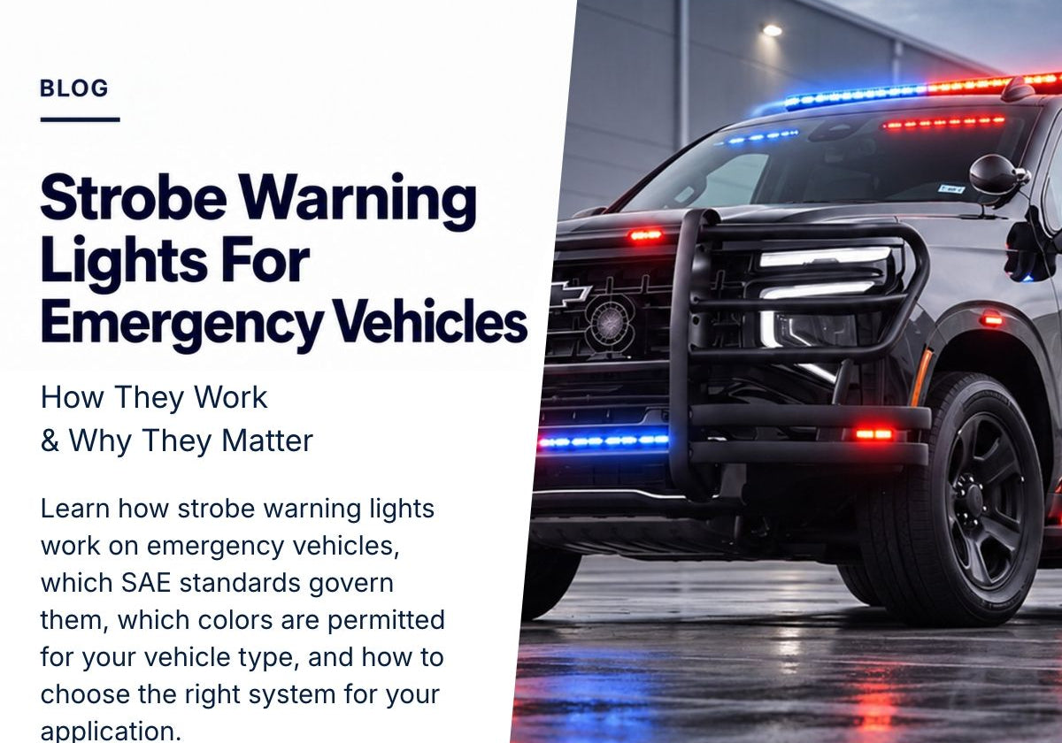 Strobe Warning Lights for Emergency Vehicles: How They Work and Why They Matter