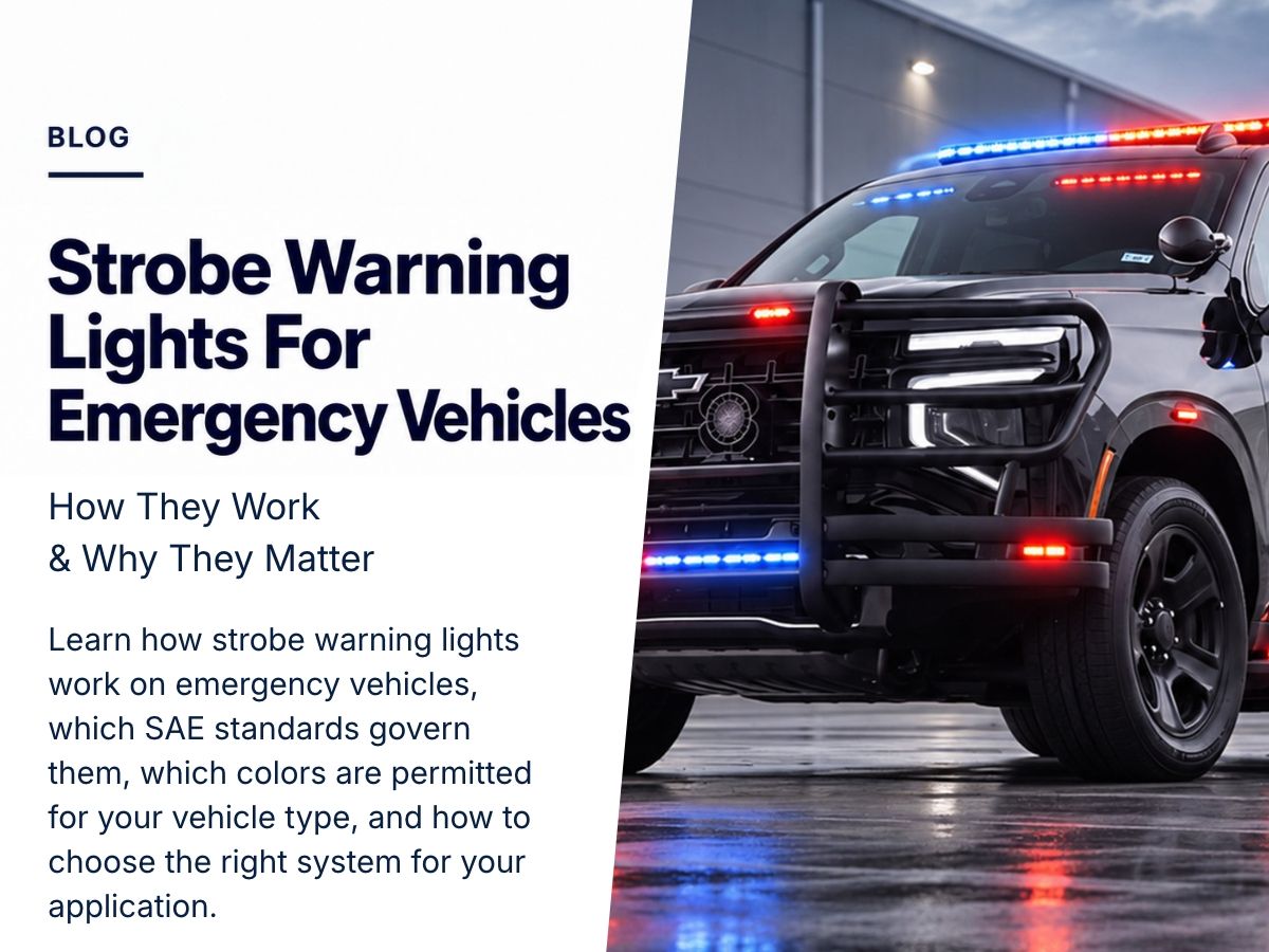 Strobe Warning Lights for Emergency Vehicles: How They Work and Why They Matter
