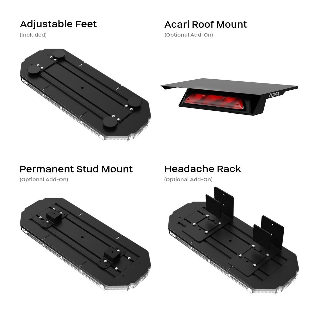 K-Force 27 TIR LED Mini Light Bar Brackets