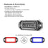 Z-6 Linear LED Surface Mount Warning Light Head Back Angle