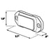 Z-3 TIR LED Surface Mount Warning Light Head Dimensions
