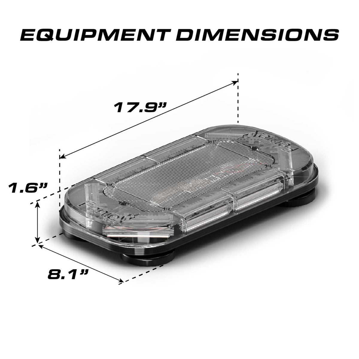 Feniex Quantum 2.0 18" Mini Light Bar Dimensions