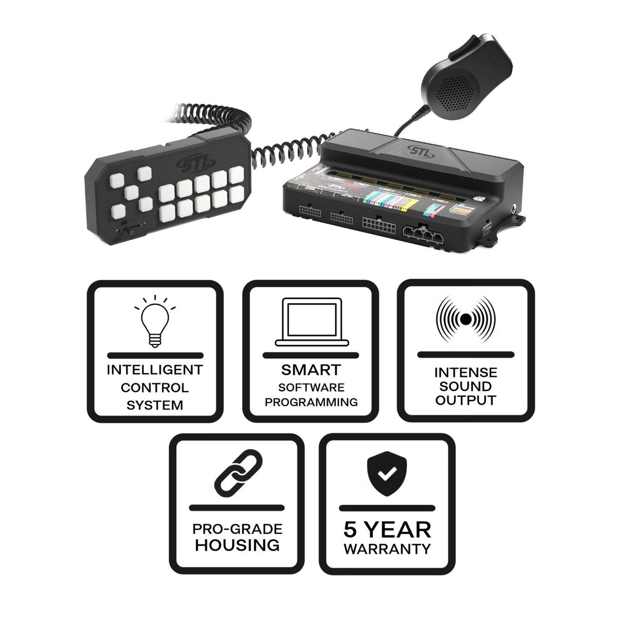 IntelliSiren Full Vehicle 200-Watt Police Smart Siren Controller Certificat