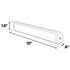 Z-24 Linear LED Surface Mount Warning Light Head Dimensions