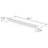 MultiColor K-Force 55 Linear Full Size LED Light Bar Dimensions