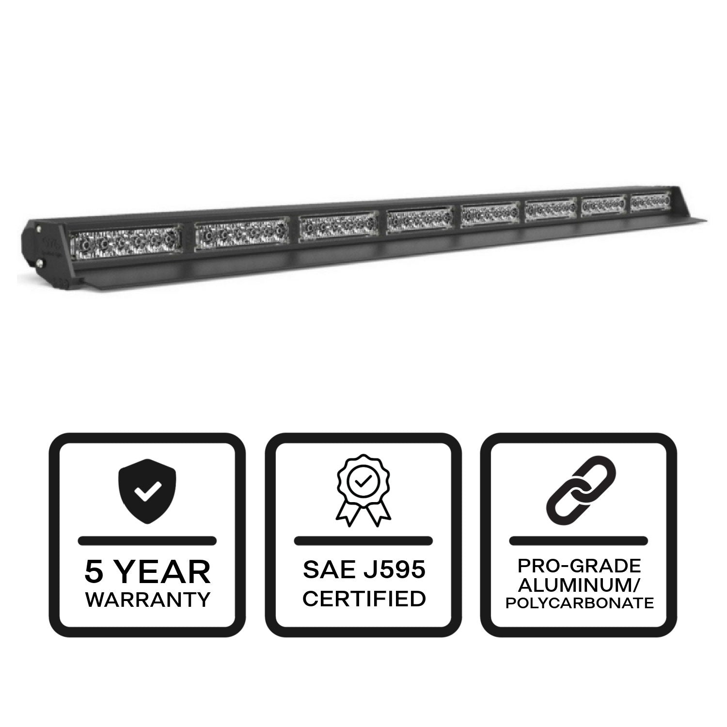 Striker-8 TIR 8-Head Interior LED Traffic Advisor Back