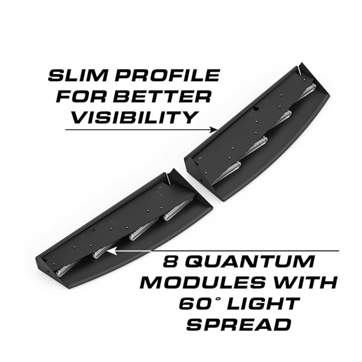 Feniex Quantum 2.0 Interior Visor Light Bar Front Top