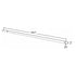 3-Row 60" LED Truck Tailgate Warning Light Bar w/ Reverse STD Dimensions