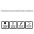 Ceptor TIR 60" LED Running Board Light Stick Back View