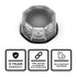 Octo 360 Degree Magnetic Mount LED Beacon Warning Light Attributes