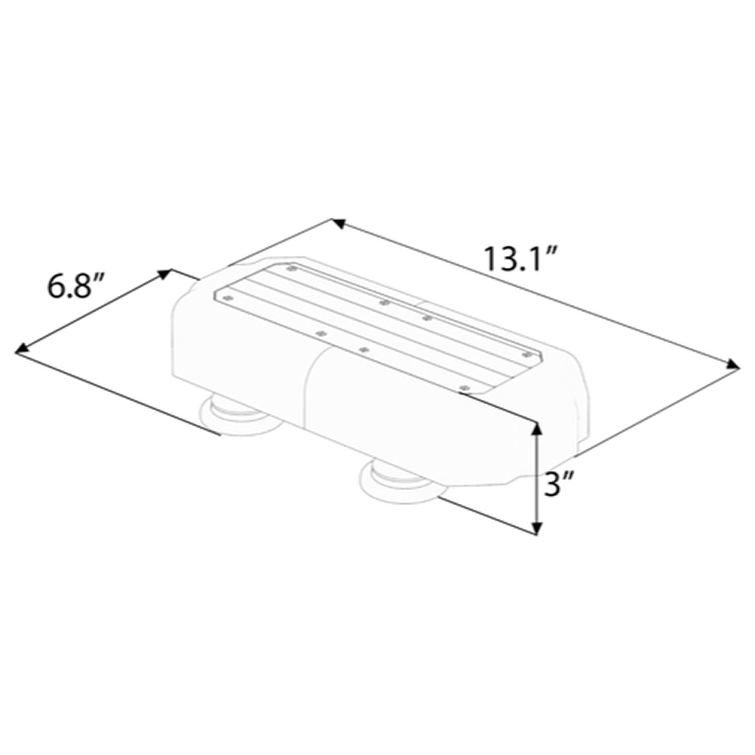 MultiColor K-Force Micro 14 Linear LED Mini Light Bar Dimensions