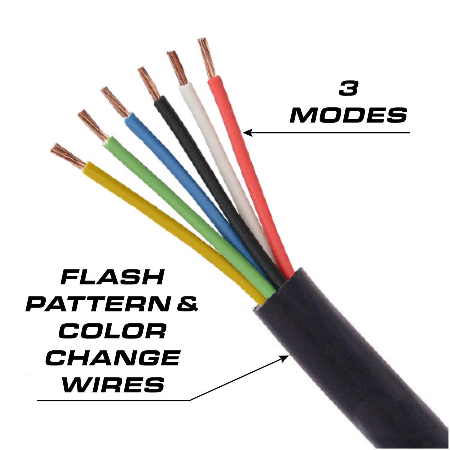 Feniex Quad Cannon LED Hide-Away Strobe Lights Cables