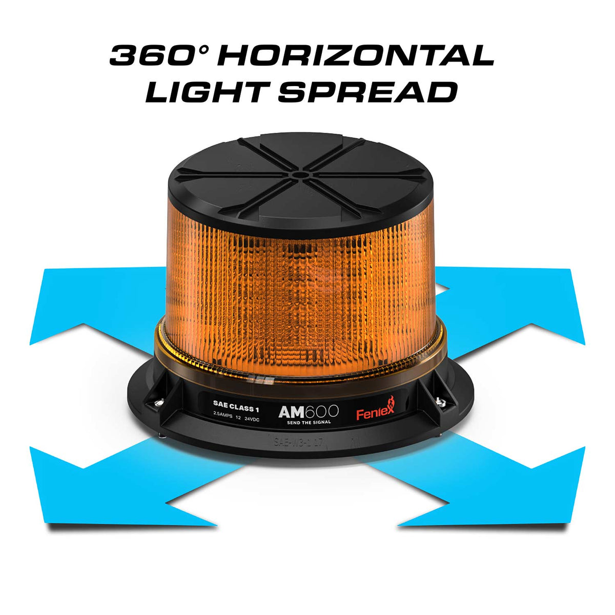 Feniex AM600 LED Beacon 360 Degree