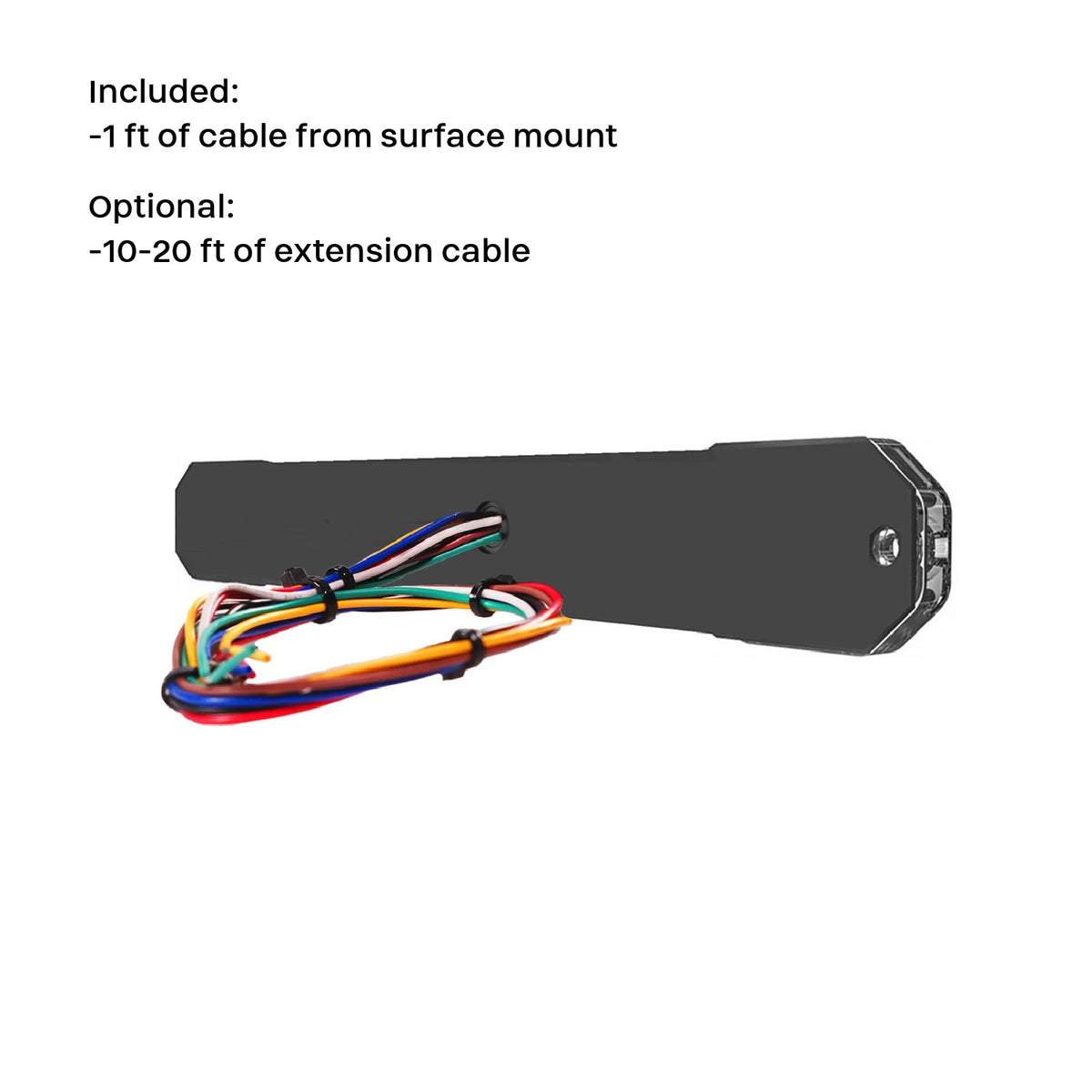 Z-24 Linear LED Surface Mount Warning Light Head Back