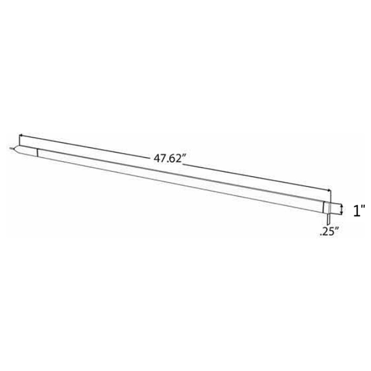 3-Row 48" LED Truck Tailgate Warning Light Bar w/ Reverse STD Dimensions