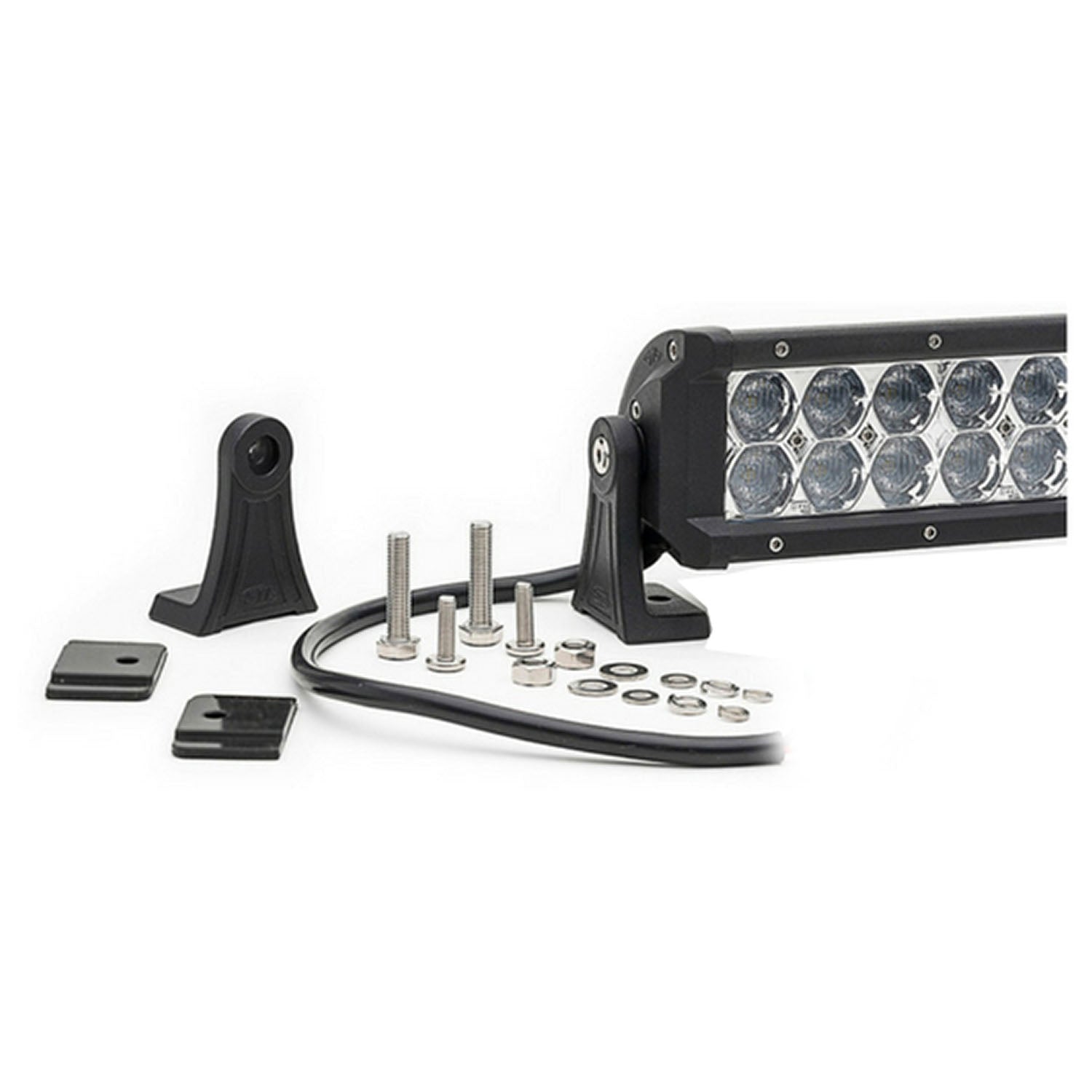 Dual Carbine Warning Off Road 20 Inch LED Light Bar Brackets