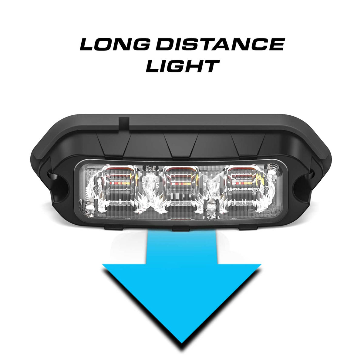 Feniex Quad Q3 LED Surface Mount Grille Light Distance