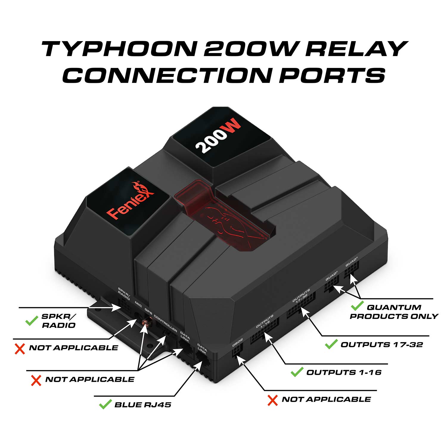 Feniex Typhoon 200W Siren Full Function FNX-C-4017-2HW | STL