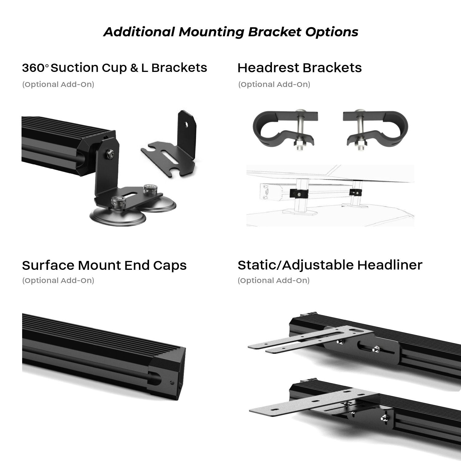 MultiColor Virtue-1 Linear LED Dash Light Mounting