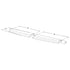Super Take Down Split Raptor TIR Interior LED Visor Light Bar Dimensions
