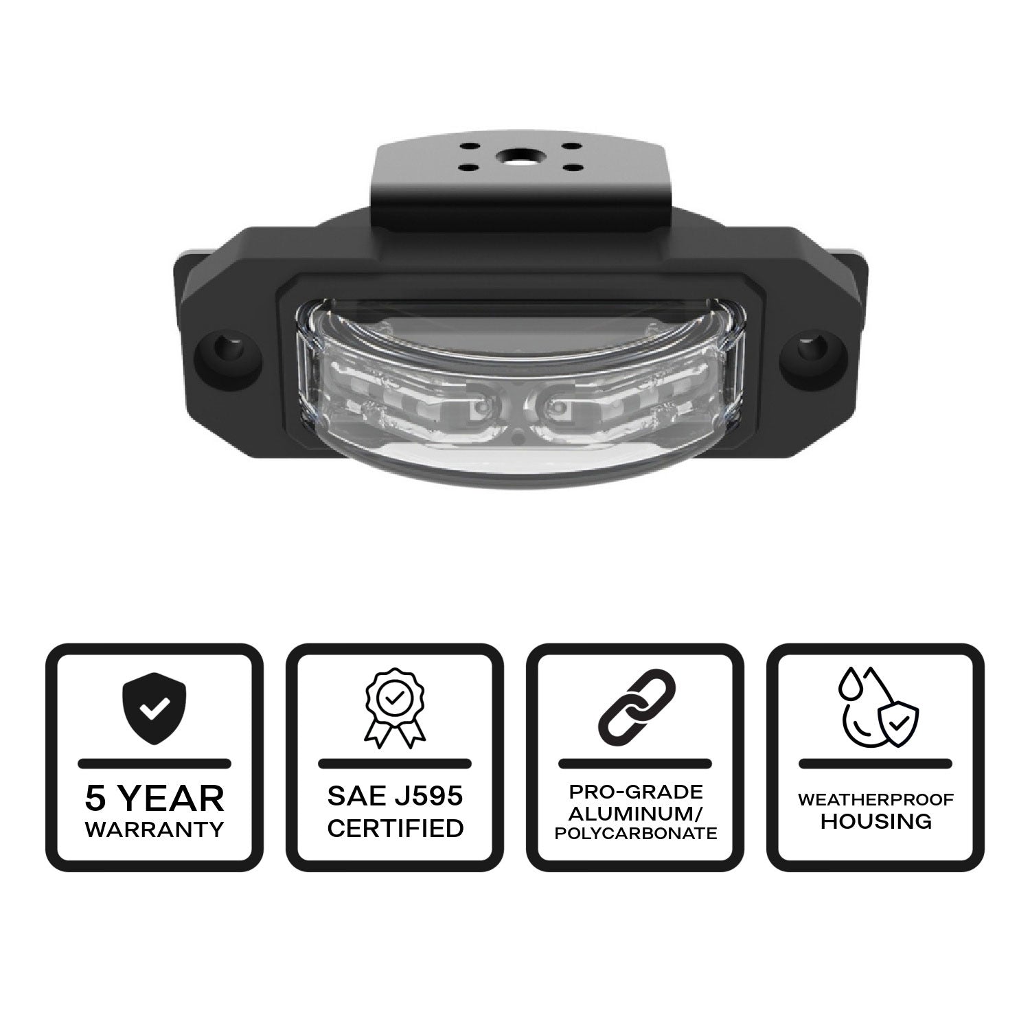 MultiColor ZX-180 Linear LED Surface Mount Under Mirror Warning Light App P