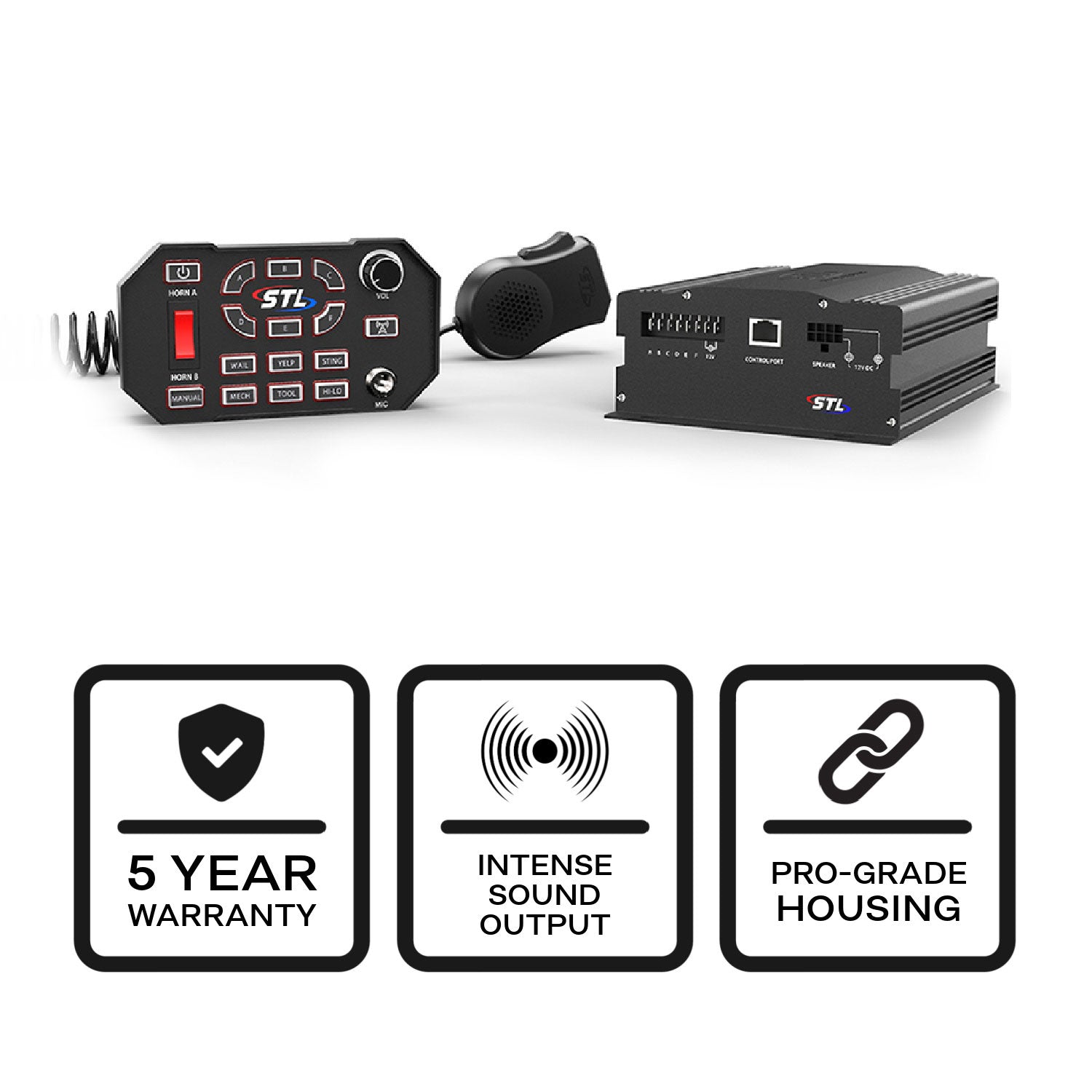 サイレンコントロールボックス 12V Apex Elite 100 Watt Police Siren Controller - S-APE100 | STL