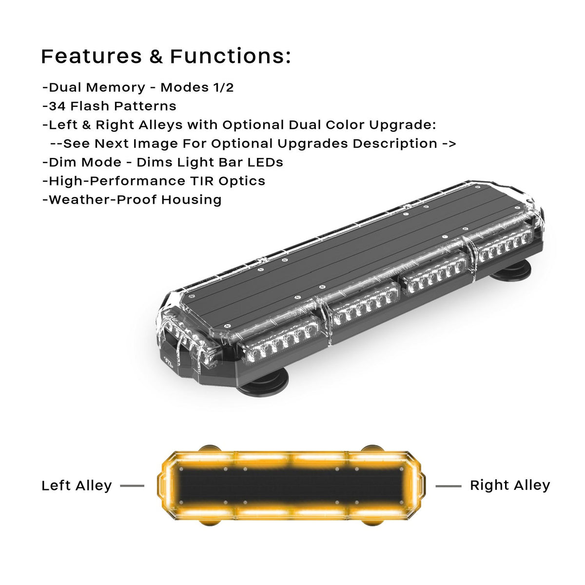 K-Force Micro 21 TIR LED Mini Light Bar Features