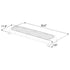 K-Force 36 TIR Full Size LED Light Bar Dimensions