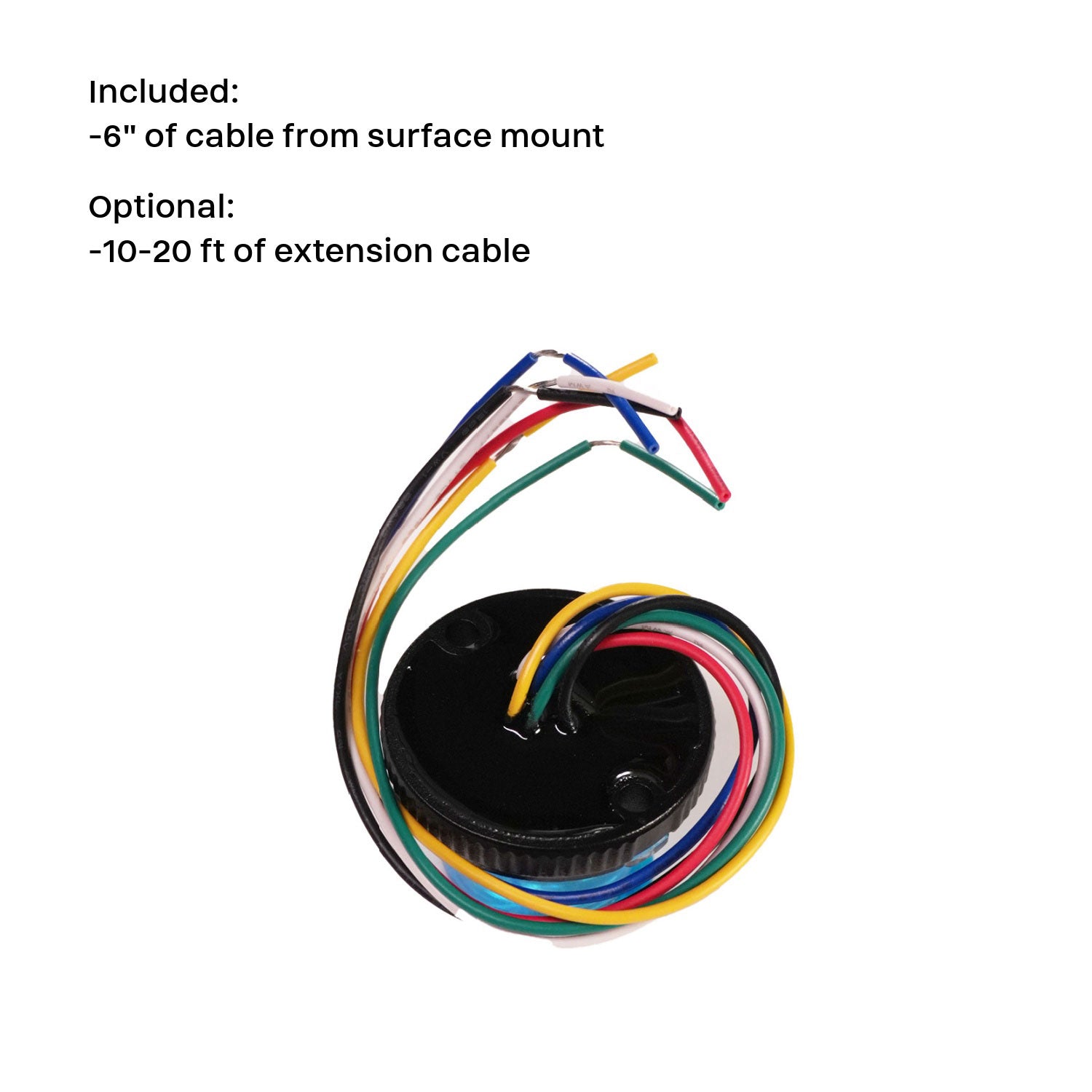 Flare 6 LED 360 Hideaway Surface Mount Light Cables