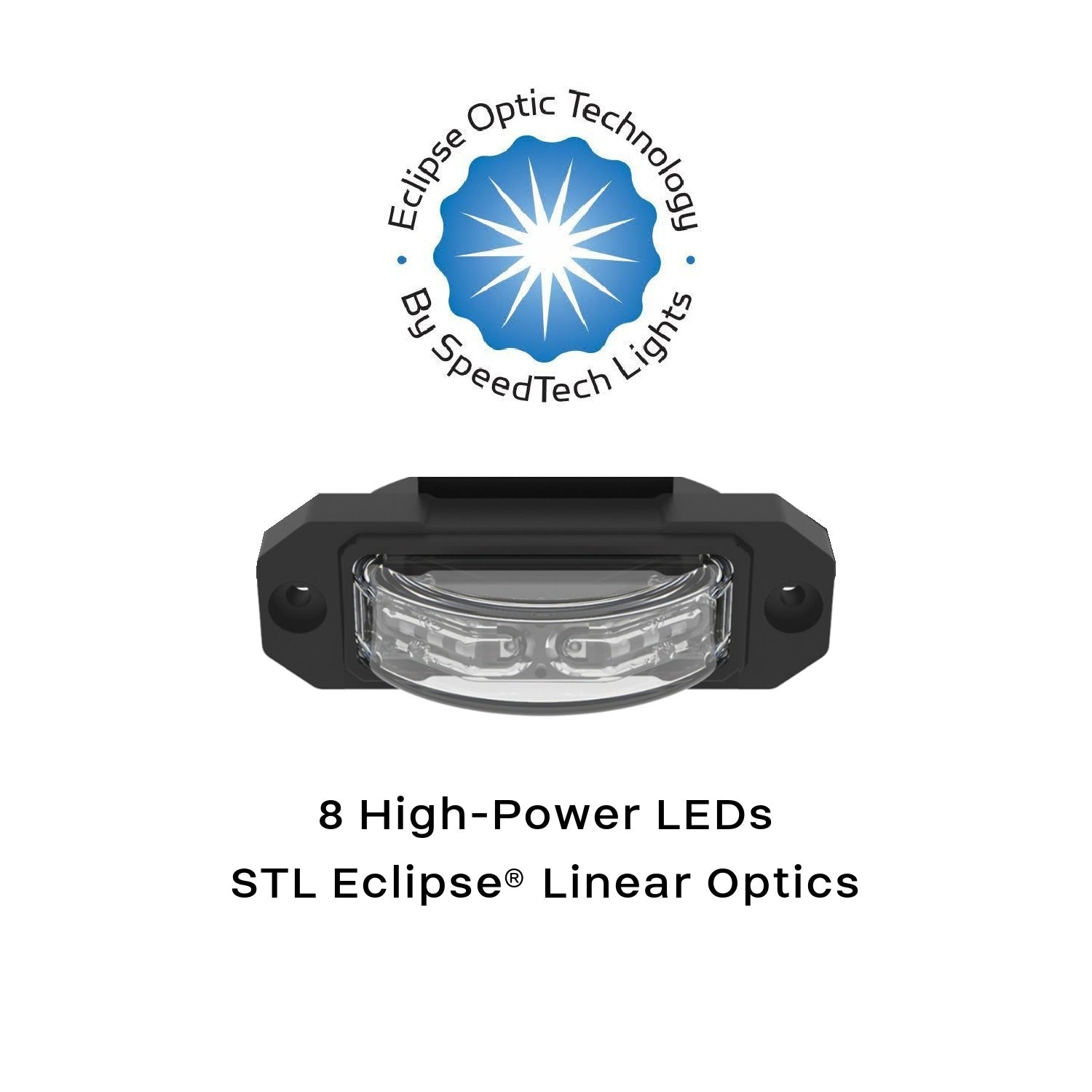 MultiColor ZX-180 Linear LED Surface Mount Under Mirror Warning Light Optic