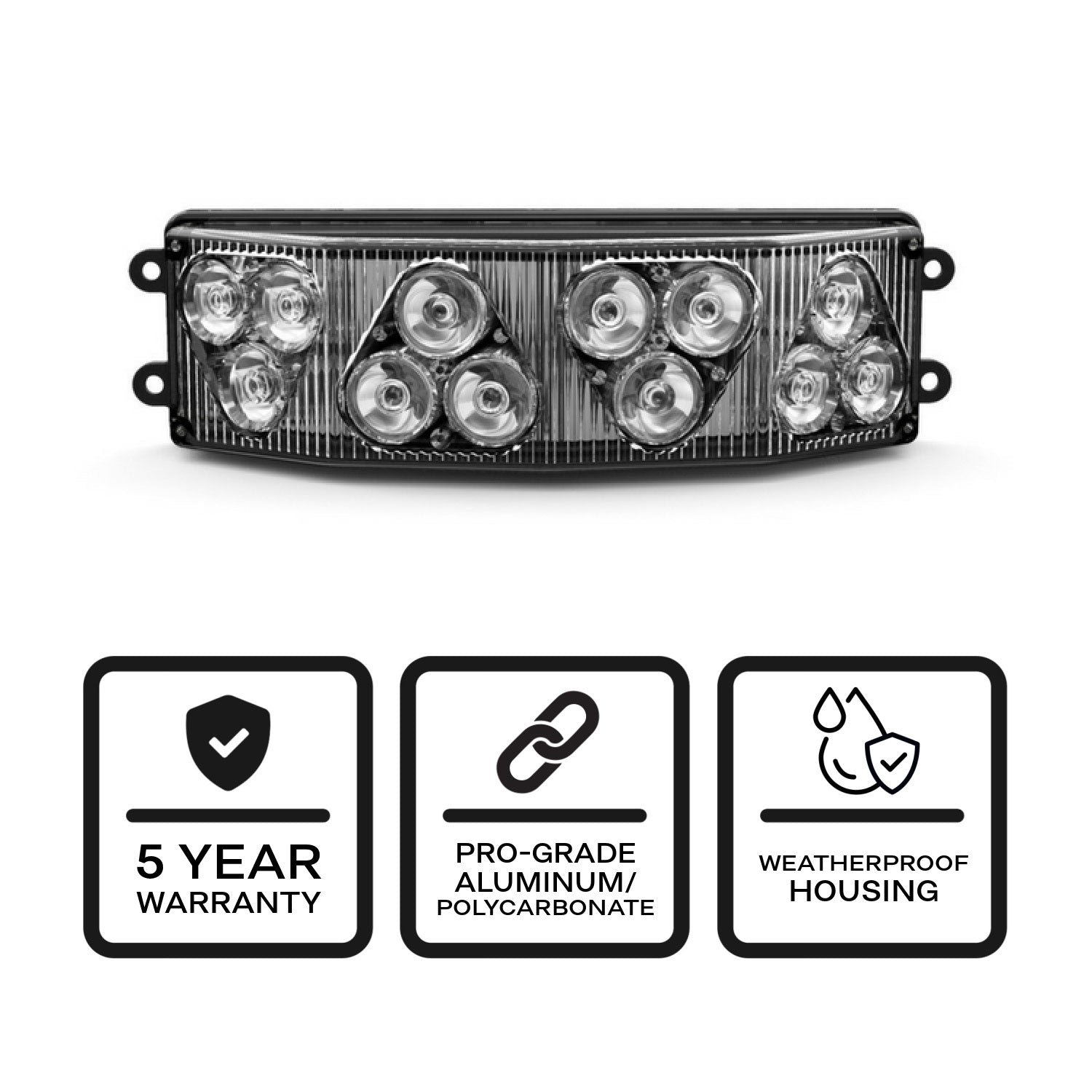 Half Octo LED Surface Mount - G-HOT4 | SpeedTech Lights