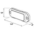 Z-8 Linear LED Surface Mount Warning Light Head Dimensions