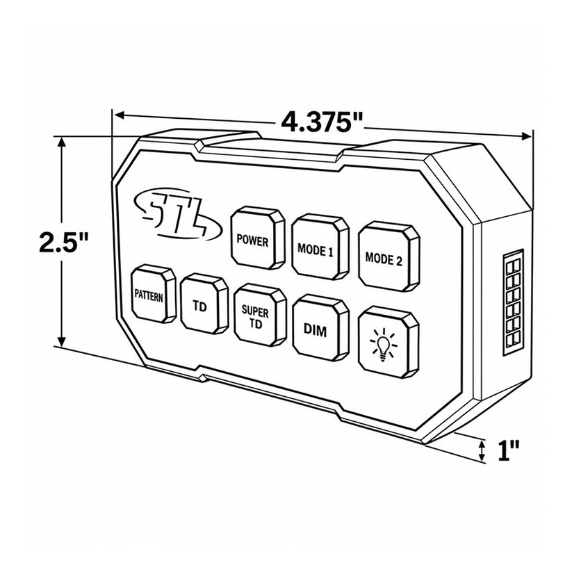 Super Take Down Grand Control Switch Box Dimensions