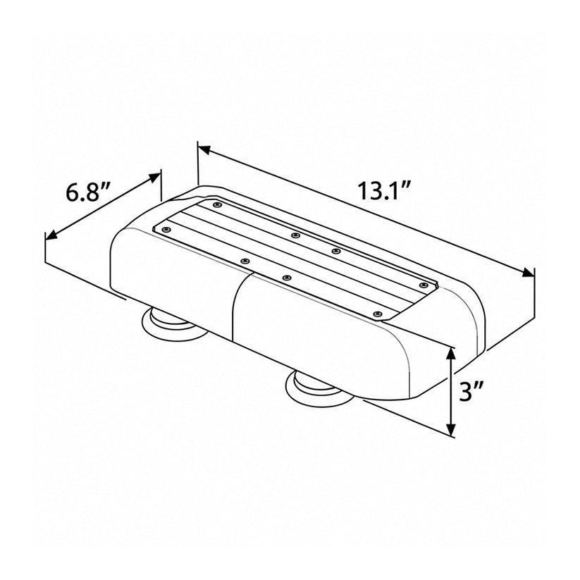 MultiColor K-Force Micro 14 Linear LED Mini Light Bar Dimensions