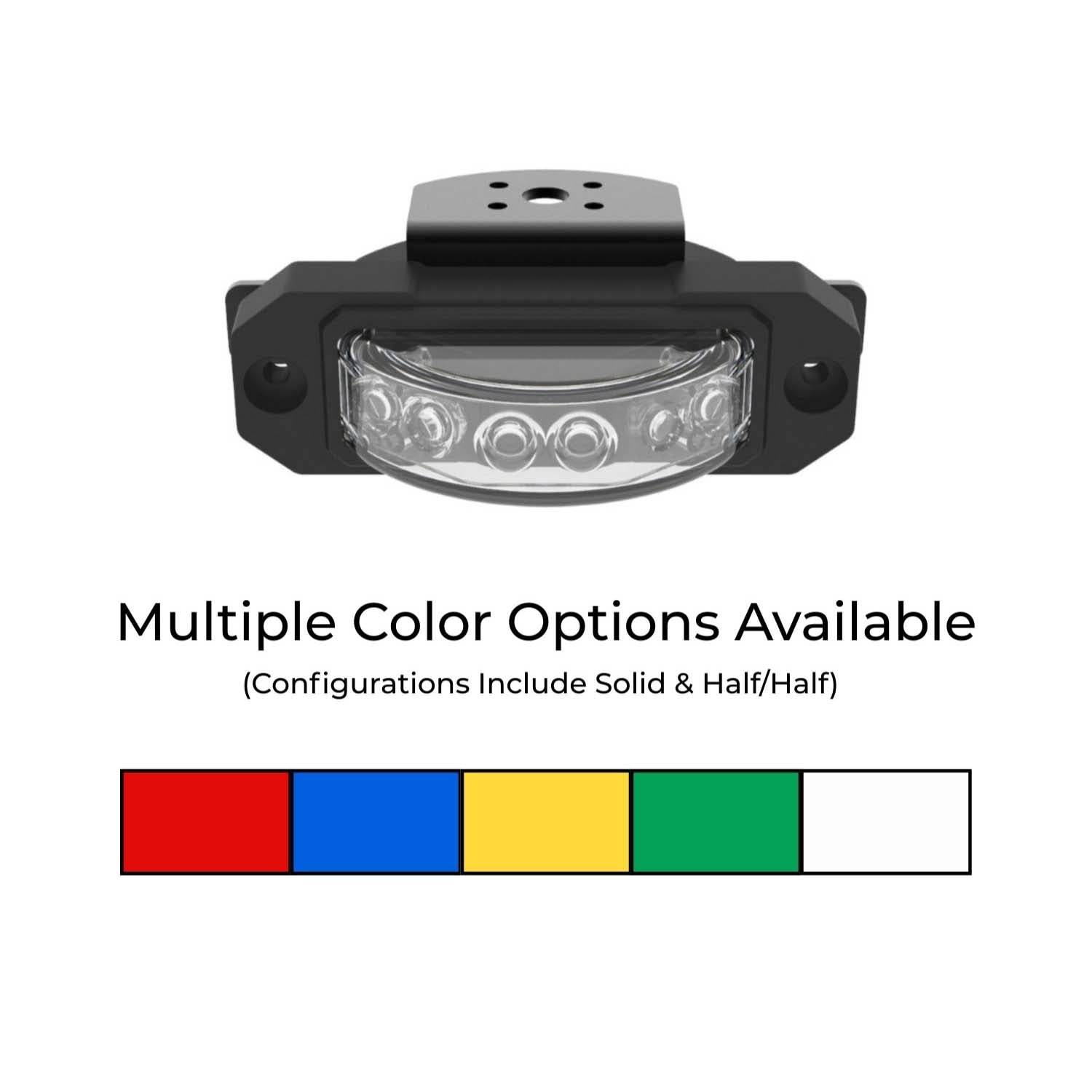 ZX-180 TIR LED Surface Mount Under Mirror Warning Light Color
