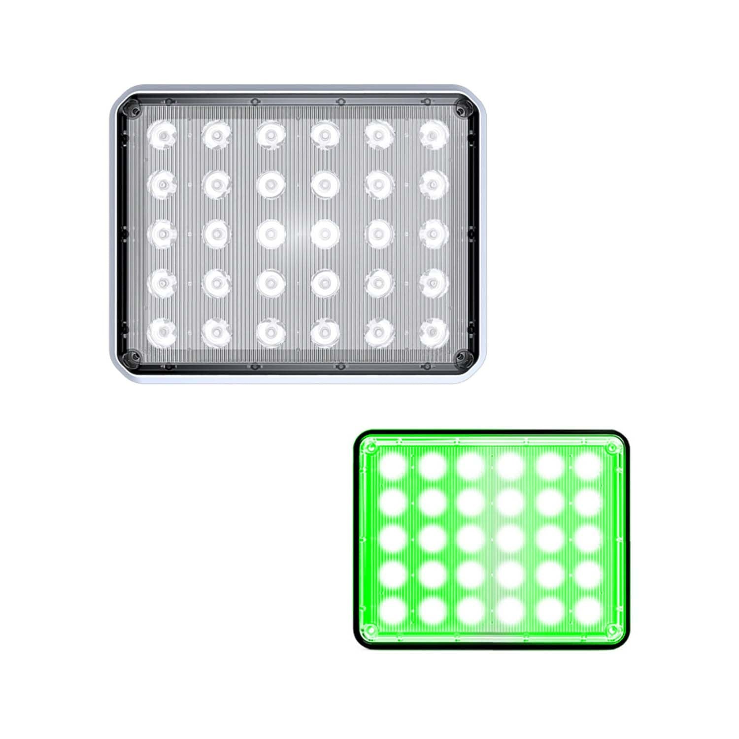 ステルス田中雷工房 ウルトラ警備隊 光るプレート フルカラーLED搭載 WF Alpha 7x9 LED Surface Mount - G-A7X9 | SpeedTech Lights