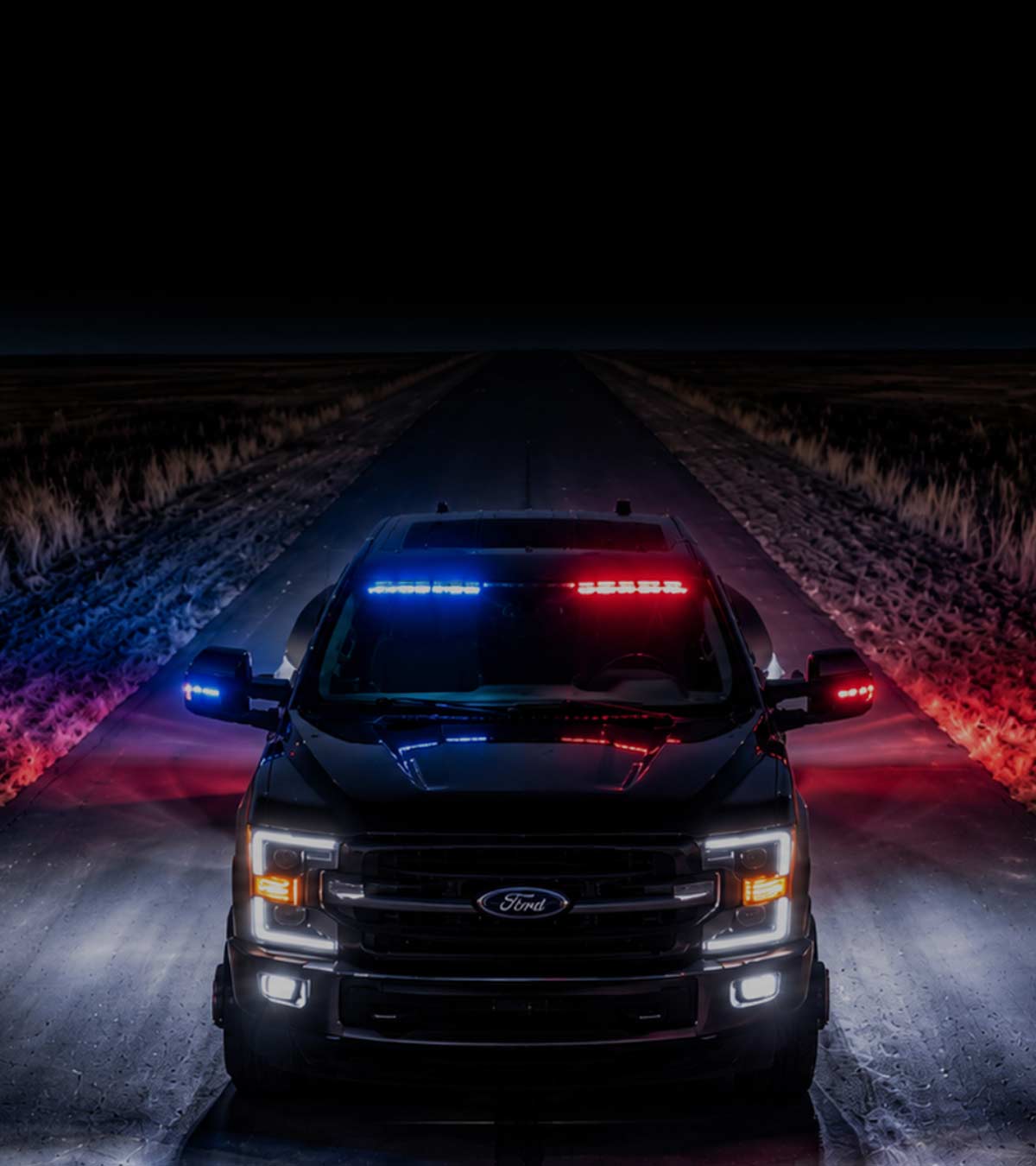 SpeedTech Lights Police visor light bar red and blue LED emergency vehicle warning lights